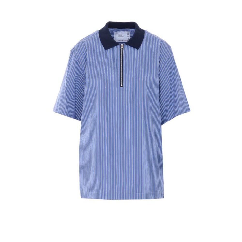 Sacai Men Half Zip Polo